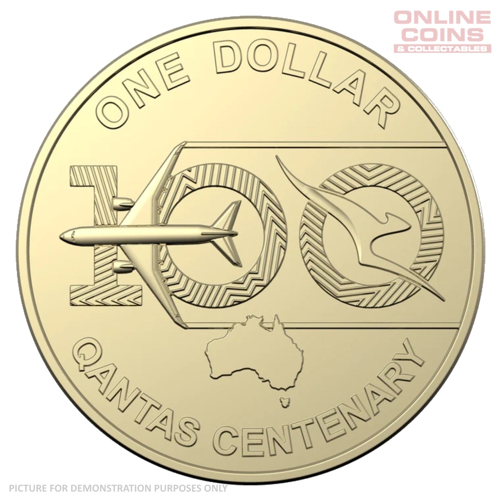 2020 RAM $1 Circulating Loose Coin - Celebrating QANTAS Centenary 100 Years